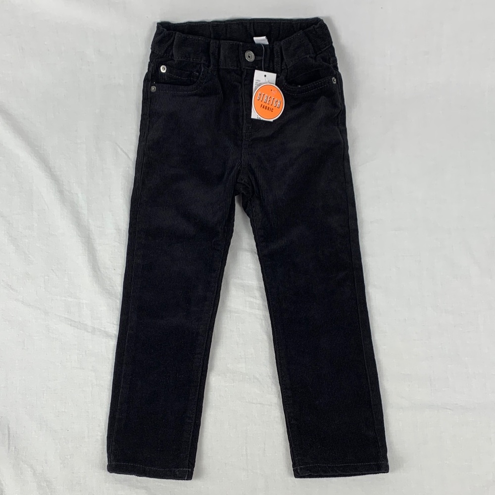 The Children's Place Casual Black Stretch Corduroy Pants Boys 4T Winter Classic